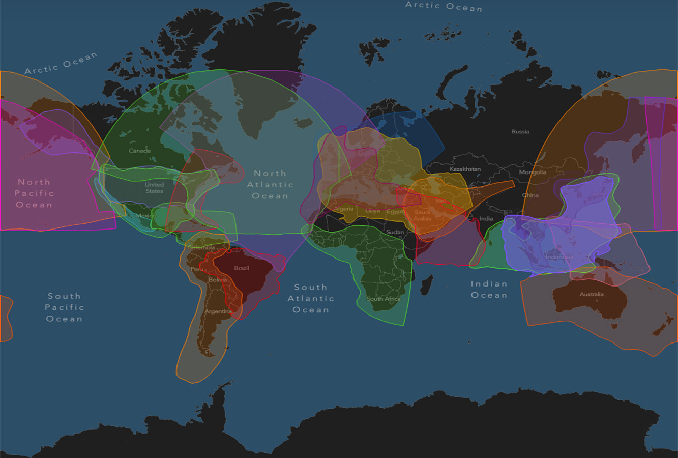 Viasat Ka WiFi Coverage Map