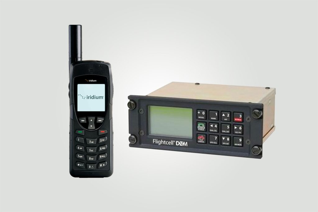 Iridium phone and Flightcell DZM
