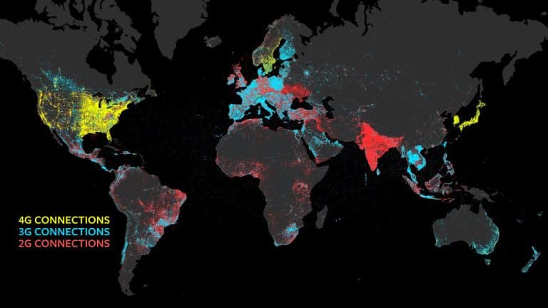 Image showing cellular coverage worldwide