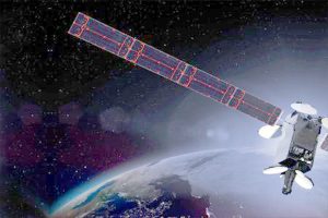 Intelsat satellite in space