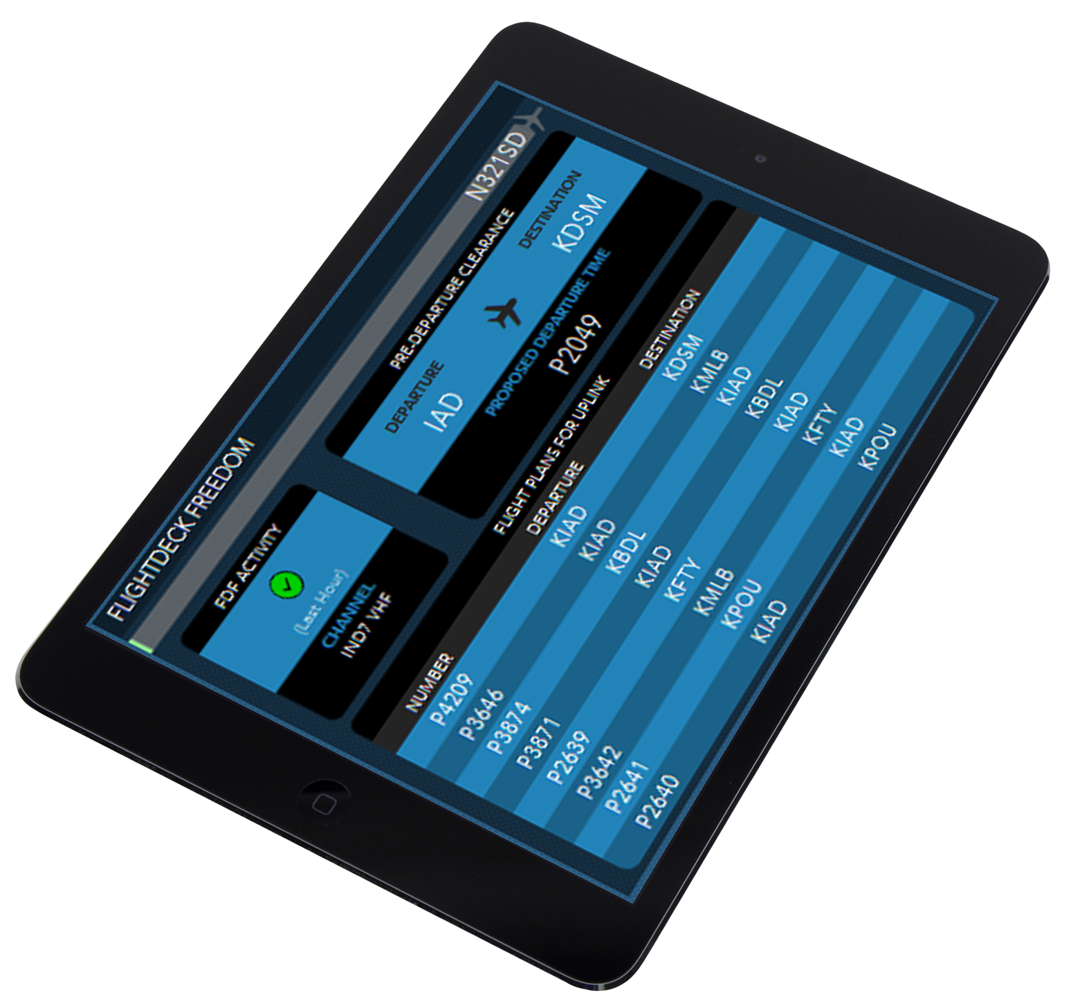 FlightDeck Freedom on Tablet