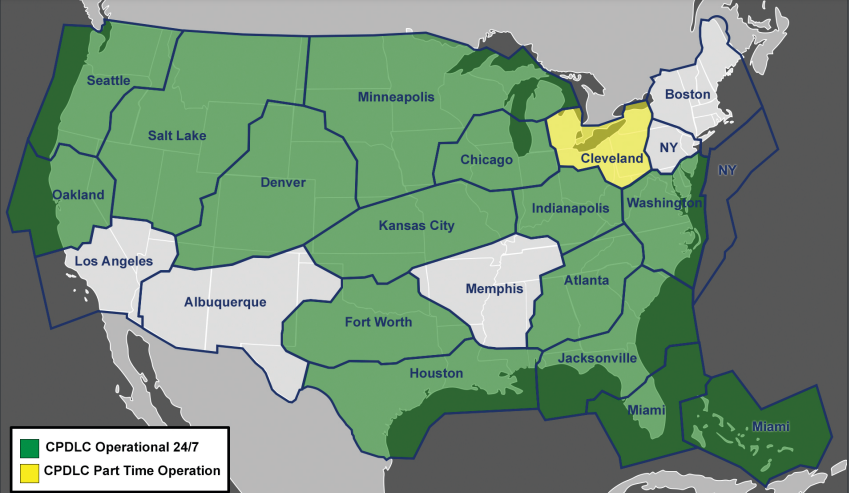 CPDLC Operational Map