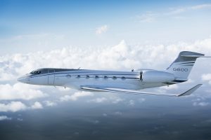 Plane Simple Ku-band Antenna installed on Gulfstream 600