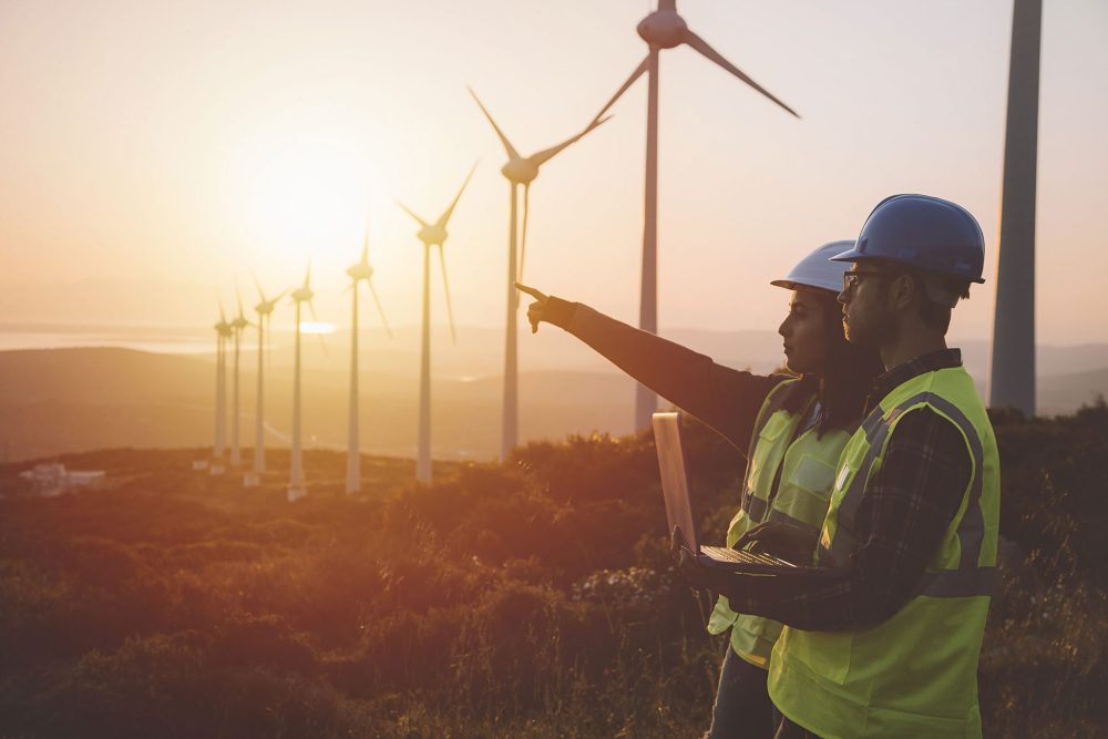 wind turbines